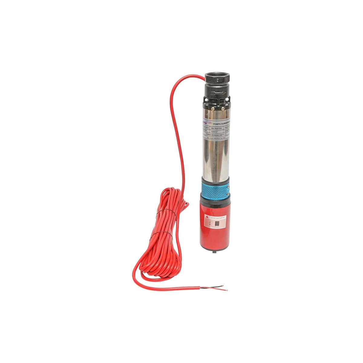 Pompa apa submersibila pentru panou solar 24V/300W 8A debit 4m3/h, D80mm Pompa apa submersibila pentru panou solar 24V/300W 8A debit 4m3/h, D80mm
